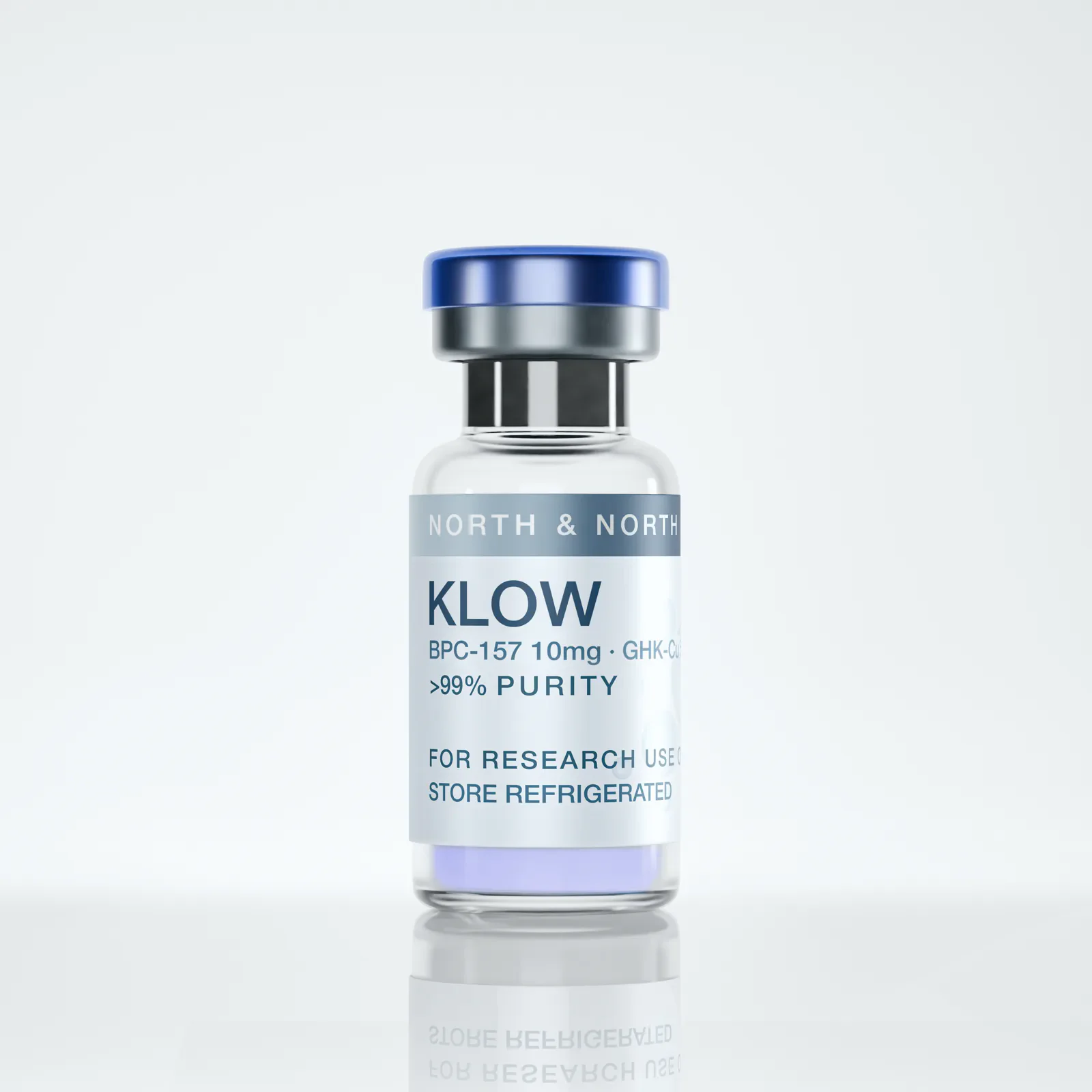 North & North KLOW research peptide blend vial
